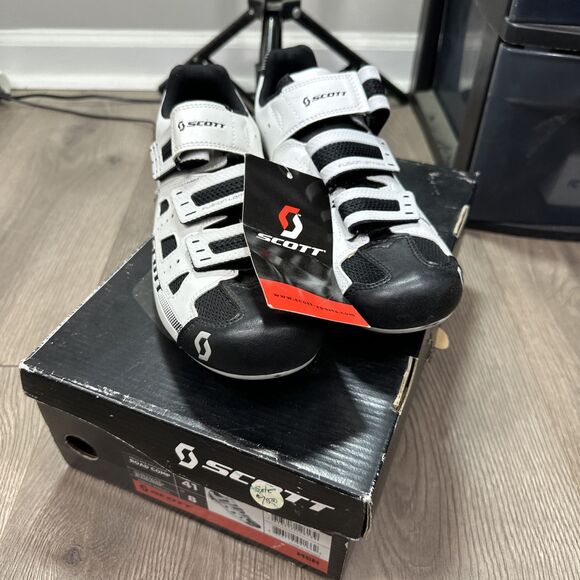 Scott Road Comp Lady Gloss White/Gloss Black Size 8 US 41 EU - Picture 2 of 7